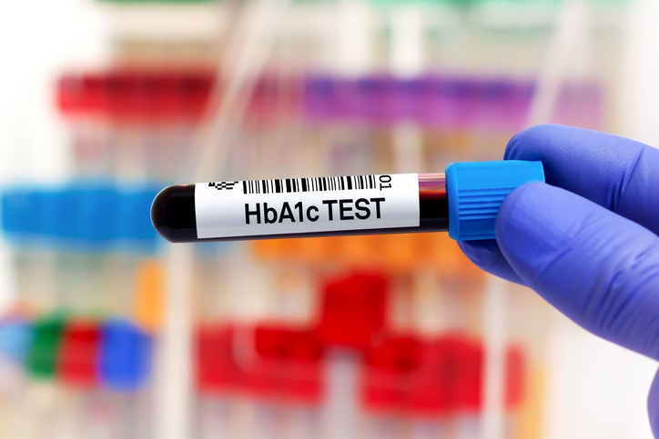 hba1c blood test tube